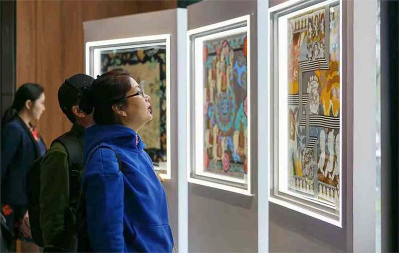 藝錦游春絲巾設計藝術展