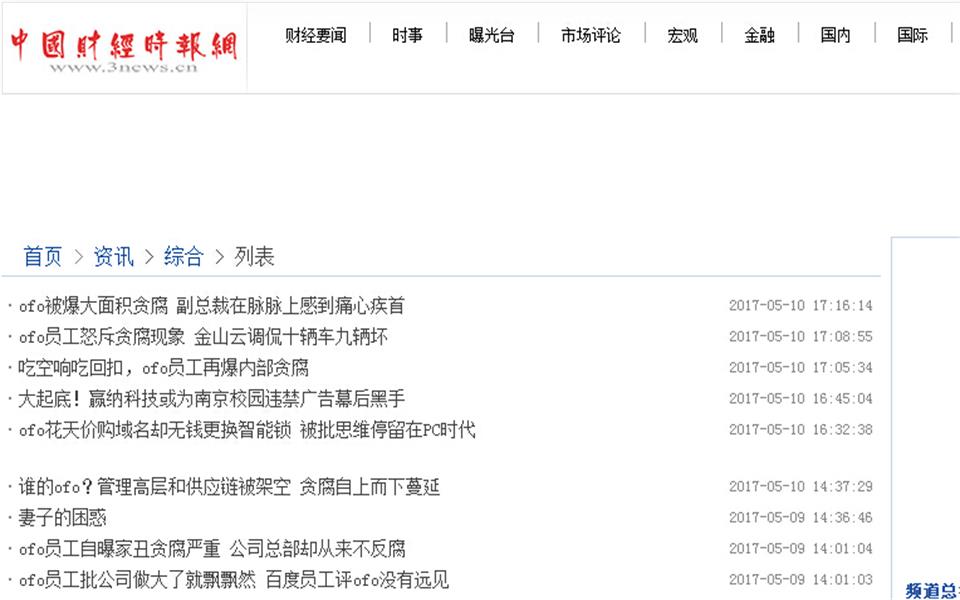 網媒軟文：中國財經時報網