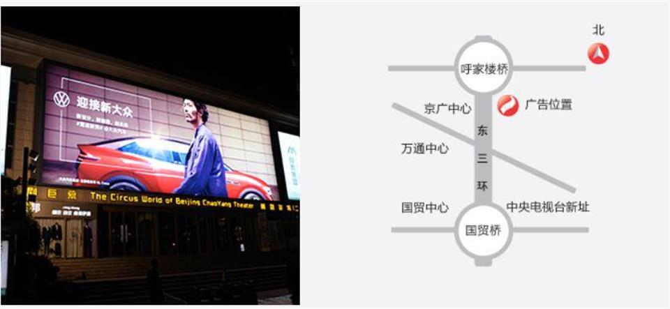 北京朝陽劇院戶外大屏廣告