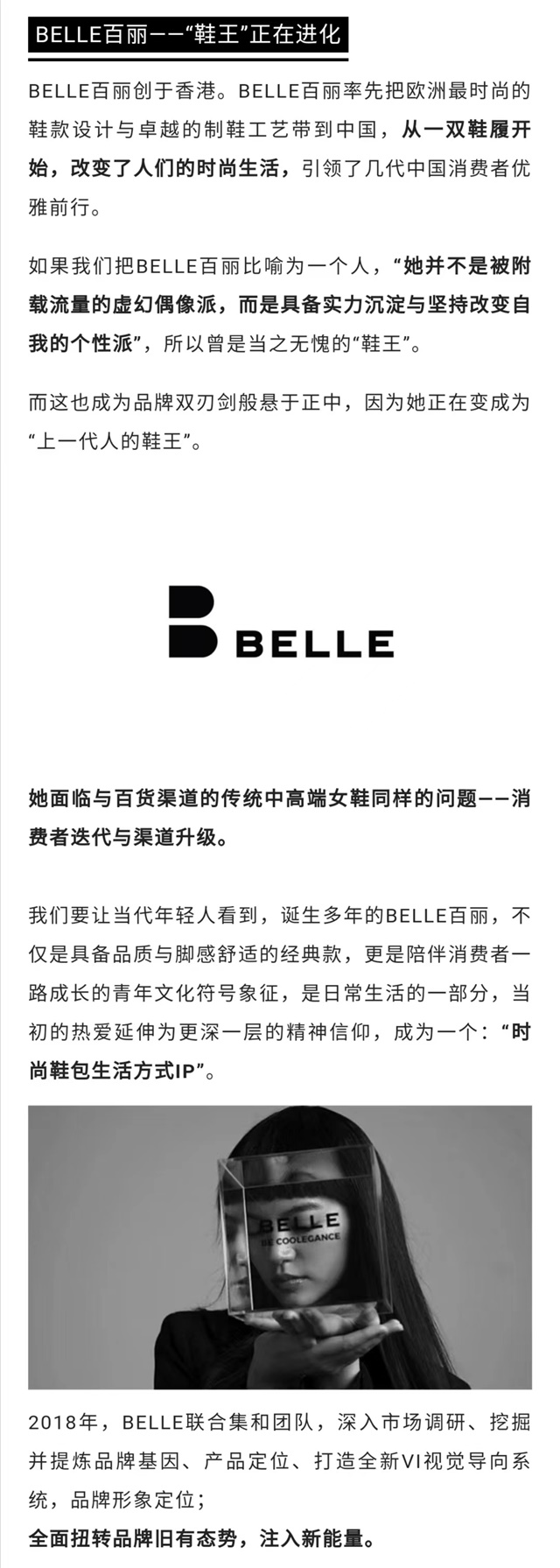 百麗BELLE品牌升級設計案例