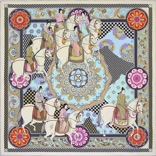 藝錦游春絲巾設計藝術展