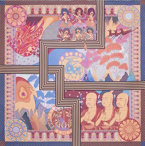 藝錦游春絲巾設計藝術展