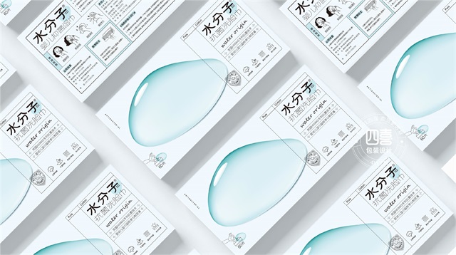 水分子濕巾護膚品包裝設計案例