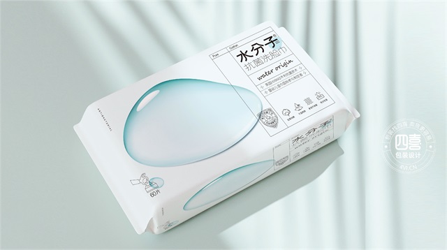 水分子濕巾護膚品包裝設計案例