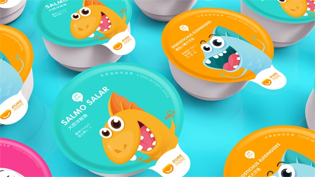 PURE MALL嬰兒輔食品牌包裝設計案例