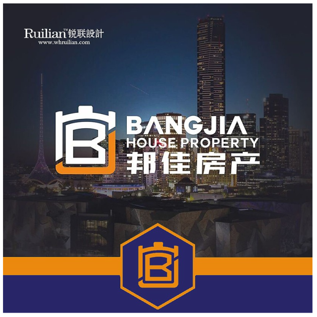 邦佳房產公司品牌LOGO設計案例