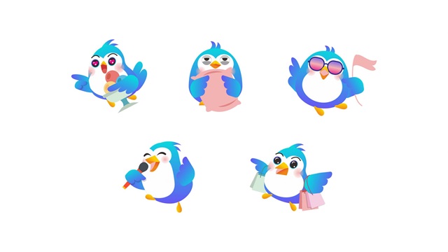兜風鳥旅行品牌logo設計