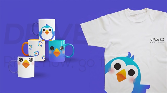 兜風鳥旅行品牌logo設計
